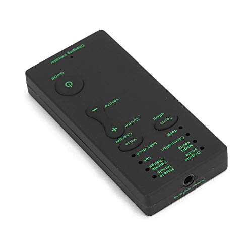 Voice Changer Gerät,tragbare Soundkarte mit 7 Voice Effekten,Stereo Audio Sound Changer Für Wechat, Live und Sing,Voice Disguiser für PS4 Handy Computer Laptop von CCYLEZ