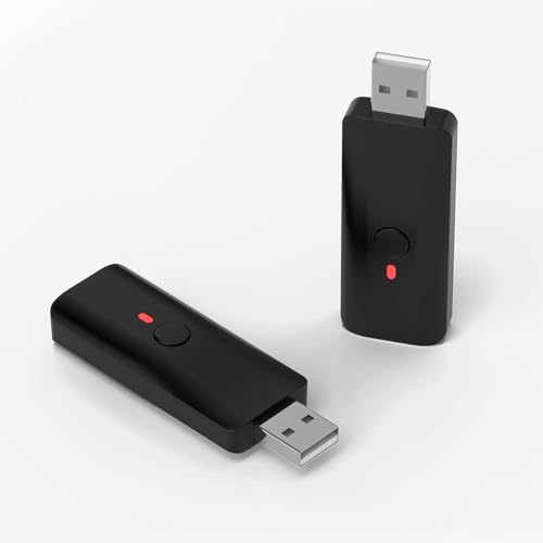 Wireless Controller -Adapter, Tragbarer Drahtloser Adapter -Konverter USB Bluetooth V5.3, Plug and Play für PC, für Android -Telefone (Black) von CCYLEZ