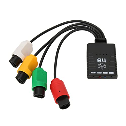 Wireless-Controller-Adapter Unterstützt 4 Spieler, Bluetooth-Multiplayer-Controller-Konverter für N64-Konsole für PS3 für PS5 mit LED-Anzeige von CCYLEZ