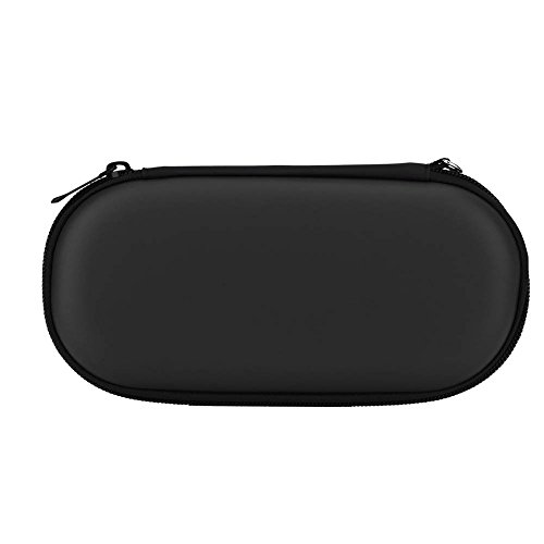 für PSVita Hartschalen-Schutztasche Netztasche Tragetasche Reisetasche Zum Aufbewahren von Kleinem Zubehör, Ladegerät, Kabel, Kopfhörer(Schwarz) von CCYLEZ