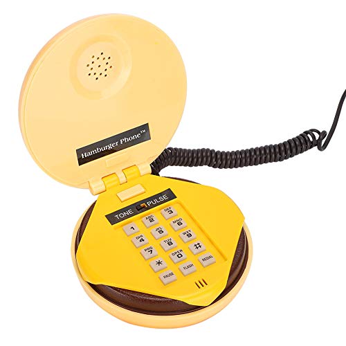 wx-3019 Neuheit Emulational Hamburger Telefon, Festnetz-Telefon Interessantes Hamburger Aussehen Design Support Flash, Sprachwahl erneut wählen, für Home Office Decor von CCYLEZ