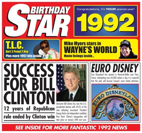1992 BIRTHDAY GIFT - 1992 Chart Hits CD and 1992 Greetings Card 1992 BIRTHDAY GIFT - 1992 Chart Hits CD and 1992 Greetings Card von CD Card Company