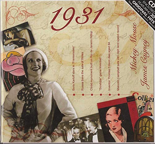 Jahrgangsmusik CD 1931 Jahrgangsmusik CD 1931 von CD Card Company