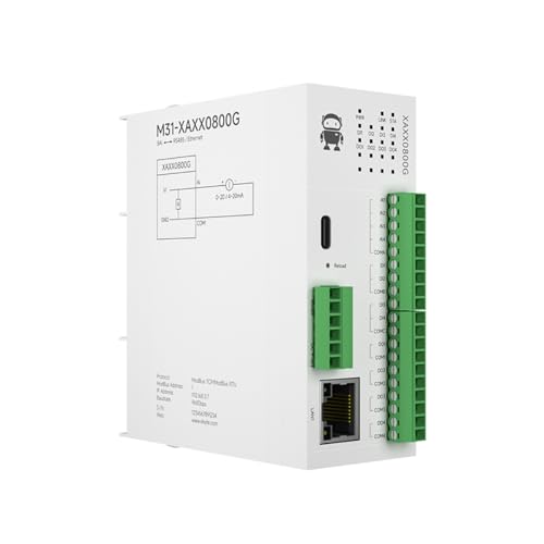 8AI RS485 RJ45 Analog Switch Acquisition Distributed Remote IO Module DC8~28V M31-XAXX0800G Host Module Fast Expansion von CDBAIRUI