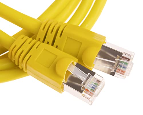 CDL Micro FTP Patchkabel Cat6 RJ45 Ethernet Netzwerk, LAN, 2 m, Gelb von CDL Micro