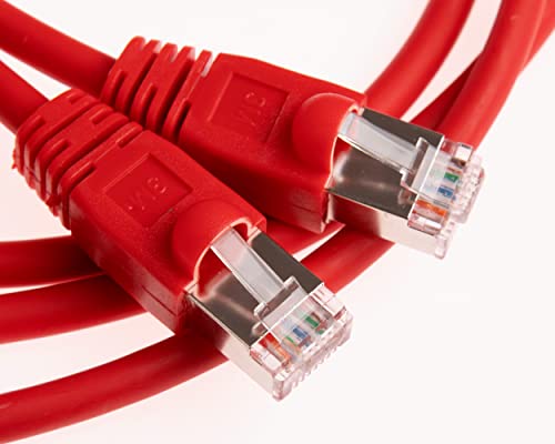 CDL Micro - Geschirmtes Cat6-Patchkabel, 3 m, Rot von CDL Micro