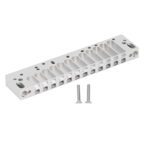 Mundharmonika-Kamm, 12-Loch-Hormonica-Kammteile aus Silberlegierungsaluminium, Mattierter Chromatischer Skalenkamm für HOHNER 270D, Musikinstrumententeile Mundharmonika-Kamm, 12-Loch-Hormonica-Kammteile aus Silberlegierungsaluminium, Mattierter Chromatischer Skalenkamm für HOHNER 270D, Musikinstrumententeile von CDQL