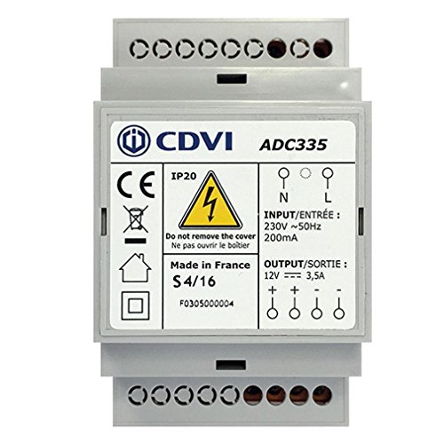 Stromversorgung – Schaltnetzteil – 12 V – DC – 3 A – 3 Module – cdvi adc335 Stromversorgung – Schaltnetzteil – 12 V – DC – 3 A – 3 Module – cdvi adc335 von CDVI