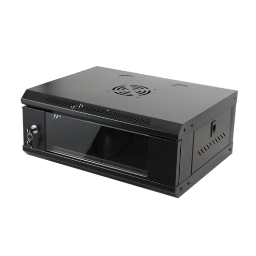 CDZHLTG 4U Netzwerkschrank Serverschrank-Gehäuse PC-Gehäuse, 4HE Servergehäuse Rackmount Server Case Serverschrank Wandschrank Schrank Wandgehäuse 550×400×210mm, schwarz CDZHLTG 4U Netzwerkschrank Serverschrank-Gehäuse PC-Gehäuse, 4HE Servergehäuse Rackmount Server Case Serverschrank Wandschrank Schrank Wandgehäuse 550×400×210mm, schwarz von CDZHLTG