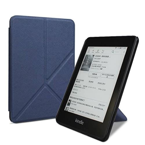 Fall Passt 6" Brandneuer Kindle (Version 11. Generation – 2022, Modell: C2V2L3), Origami-Stehschalenhülle Mit Automatischem Aufwachen/Schlafen Für Kindle 2022 11. Generation E-Reader, Bluecas von CECECOLEPansr