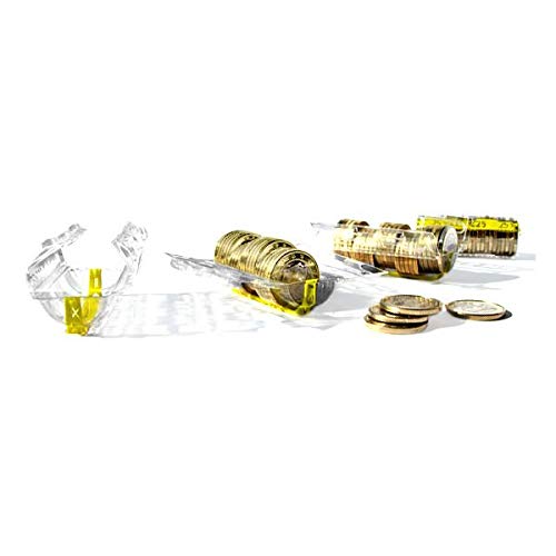 CECONCEPT L100TC102050 Münzhüllen, 3 Packungen mit je 100 Stück 0,10/0,20/0,50 Euro von Monetique