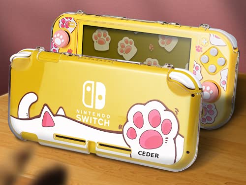 CEDER - Schutzhülle Starrer Transparent Cover Katze kompatibel mit Nintendo Switch Lite CEDER - Schutzhülle Starrer Transparent Cover Katze kompatibel mit Nintendo Switch Lite von CEDER