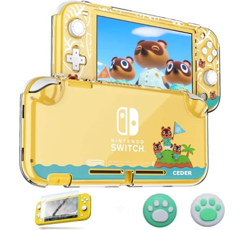 CEDER - Schutzhülle für Nintendo Switch Lite Starrer Transparent Shell-Zubehör und Joycon-Controller gehärtetes Glas Cover Animal Crossing CEDER - Schutzhülle für Nintendo Switch Lite Starrer Transparent Shell-Zubehör und Joycon-Controller gehärtetes Glas Cover Animal Crossing von CEDER