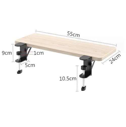 Schreibtisch-Verlängerung Ergonomics Desk Extender Tray, Foldable Desk Extension Shelf, Desk Extension Tabletop für Home Office (Color : B, Size : 55 * 24cm) von CEEBUS