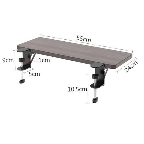 Schreibtisch-Verlängerung Ergonomics Desk Extender Tray, Foldable Desk Extension Shelf, Desk Extension Tabletop für Home Office (Color : C, Size : 55 * 24cm) von CEEBUS