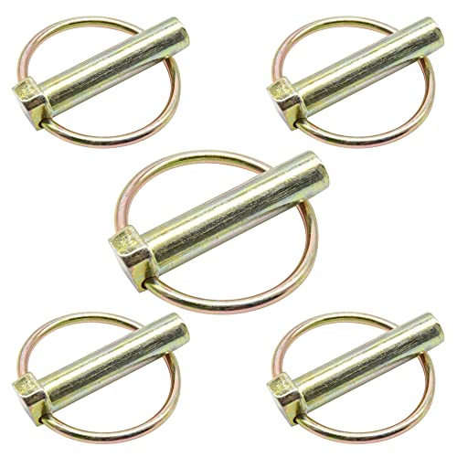 CEEYSEE 5Stück Klappsplinte 11 mm x 47 mm Klappstecker Klappsplinten für Anhänger, Lastwagen, Traktoren, Kippern, Bauernhof, Rasenmäher (O11 mm x 47 mm) von CEEYSEE