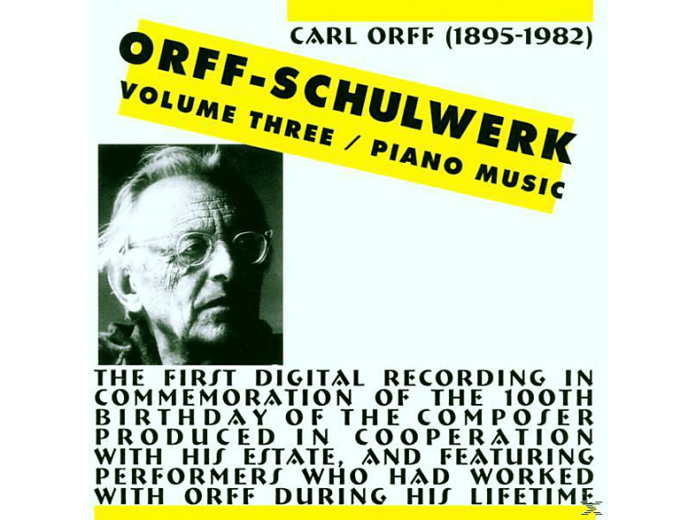 Nikolaus Lahusen - Orff Schulwerk Vol. 3: Piano Music (CD) von CELESTIAL