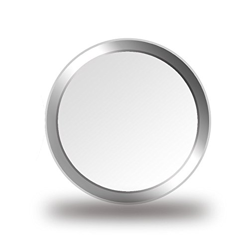 CELLBEE 2X Home Button Touch ID Sticker Geeignet Für iPhone iPad Home Button Aufkleber Weiß Silber Ring 2.0 - Erhöhung iPhone 6 6s 7 8 Plus SE 2020 iPad Air Mini Panzergläs von CELLBEE