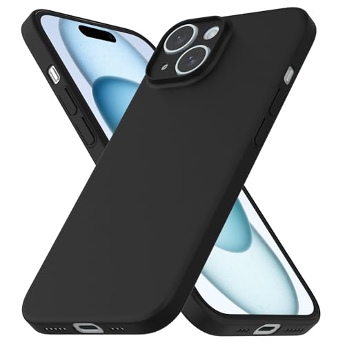 CELLBEE Case Kompatibel mit iPhone 15 Hülle - Premium Slim Schutzhülle für iPhone, Extrem Dünn, Anti Kratzer, Schutz ohne Kompromisse, Deep Black - Schwarz von CELLBEE