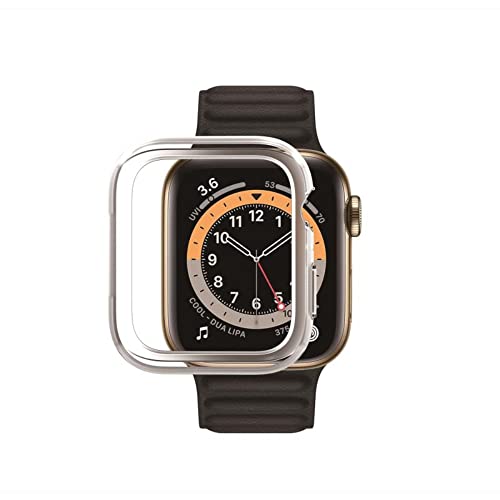 CELLBEE Case kompatibel mit Apple Watch Series 4/5/6 40mm, Extrem Dünne Elegante Hülle Bumper für Smartwatch, Minimalistisch Design Hardcase Schutzhülle gegen Kratzer - Milchig Durchsichtig von CELLBEE