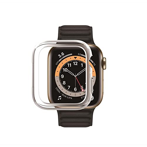 CELLBEE Case kompatibel mit Apple Watch Series 4/5/6 44mm, Extrem Dünne Elegante Hülle Bumper für Smartwatch, Minimalistisch Design Hardcase Schutzhülle gegen Kratzer - Milchig Durchsichtig von CELLBEE