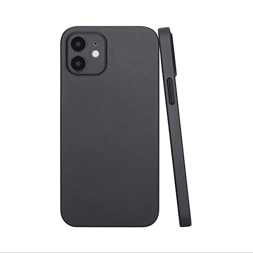 CELLBEE Kompatibel mit iPhone 12 Mini Hülle Case - Premium Slim Schutzhülle für iPhone, Extrem Dünn, Anti Kratzer, Schutz ohne Kompromisse, Deep Black - Schwarz von CELLBEE