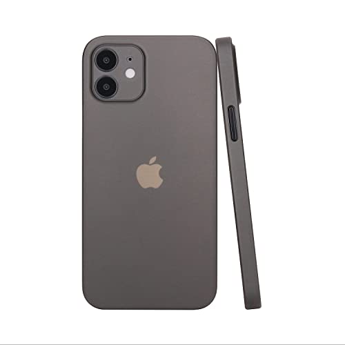 CELLBEE Kompatibel mit iPhone 12 Mini Hülle Case - Premium Slim Schutzhülle für iPhone, Extrem Dünn, Anti Kratzer, Schutz ohne Kompromisse, Simple Gray - Grau von CELLBEE