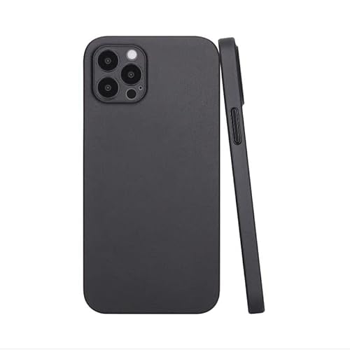 CELLBEE Kompatibel mit iPhone 12 Pro Max Hülle Case - Premium Slim Schutzhülle für iPhone, Extrem Dünn, Anti Kratzer, Schutz ohne Kompromisse, Frosted Black- Schwarz Grip von CELLBEE