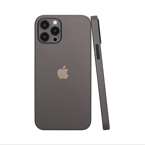 CELLBEE Kompatibel mit iPhone 12 Pro Max Hülle Case - Premium Slim Schutzhülle für iPhone, Extrem Dünn, Anti Kratzer, Schutz ohne Kompromisse Simple Gray - Grau von CELLBEE