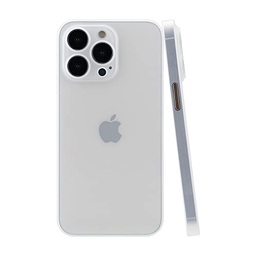 CELLBEE Kompatibel mit iPhone 13 Pro Hülle Case - Premium Slim Schutzhülle für iPhone, Extrem Dünn, Anti Kratzer, Schutz ohne Kompromisse, Milky Transparent - Durchsichtig von CELLBEE