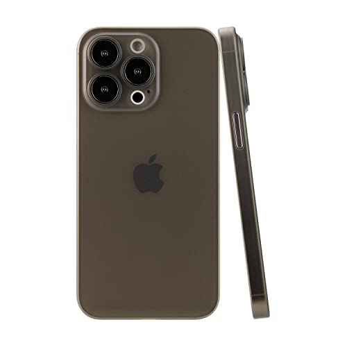 CELLBEE Kompatibel mit iPhone 13 Pro Hülle Case - Premium Slim Schutzhülle iPhone, Extrem Dünn, Anti Kratzer, Schutz ohne Kompromisse, Simple Gray - Grau von CELLBEE