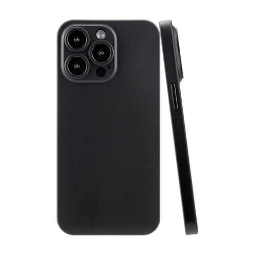 CELLBEE Kompatibel mit iPhone 14 Pro Hülle Case - Premium Slim Schutzhülle für iPhone, Extrem Dünn, Anti Kratzer, Schutz ohne Kompromisse, Deep Black - Schwarz von CELLBEE