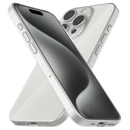 CELLBEE Kompatibel mit iPhone 15 Pro Hülle Case - Premium Slim Schutzhülle für iPhone, Extrem Dünn, Anti Kratzer, Schutz ohne Kompromisse, Clear - Durchsichtig von CELLBEE