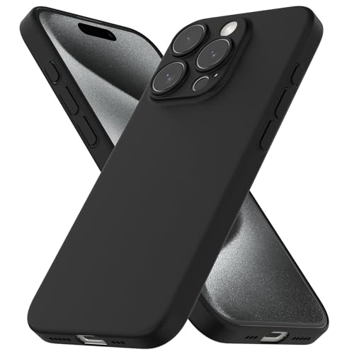 CELLBEE Kompatibel mit iPhone 15 Pro Hülle Case - Premium Slim Schutzhülle für iPhone, Extrem Dünn, Anti Kratzer, Schutz ohne Kompromisse, Deep Black - Schwarz von CELLBEE