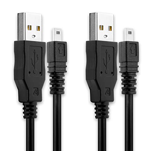 2X CELLONIC® USB Kabel 1.5m kompatibel mit Panasonic Lumix DMC-FZ1000 -FZ300 -FZ200 -FZ72 DMC-LX100 DMC-TZ70 -TZ71 -TZ57 DMC-SZ10 DMC-GF7 DMC-GX8 DMC-FT5 DMC-GH4 8 Pin USB Datenkabel Ladekabel von CELLONIC