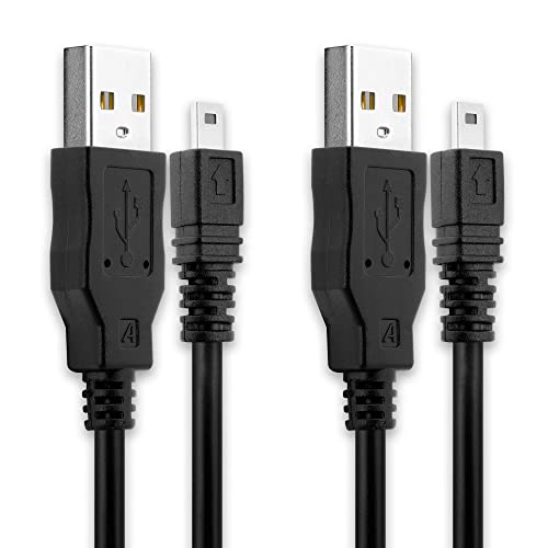 CELLONIC 2X USB Kabel 1.5m kompatibel mit Panasonic Lumix DMC-FZ1000 -FZ300 -FZ200 -FZ72 DMC-LX100 DMC-TZ70 -TZ71 -TZ57 DMC-SZ10 DMC-GF7 DMC-GX8 DMC-FT5 DMC-GH4 8 Pin USB Datenkabel Ladekabel von CELLONIC