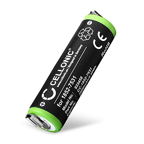 CELLONIC® 1852-7531 Ersatz Akku für Moser ChroMini Pro (1591) / Easy Style 1881 / Tondeo Eco-XS/Wella Contura - HS40 Ersatzakku 2000mAh - Rasierer Batterie Zahnbürste von CELLONIC