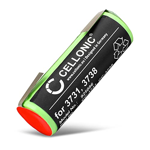 CELLONIC® 3731, 3738 Ersatz Akku für Oral-B Professional Care 9500, 8500, 8300, 8000 / Triumph 9900, 9500, 9400, 9000, 5000, 4000 (49mm) Ersatzakku 2500mAh - Rasierer Batterie Zahnbürste von CELLONIC