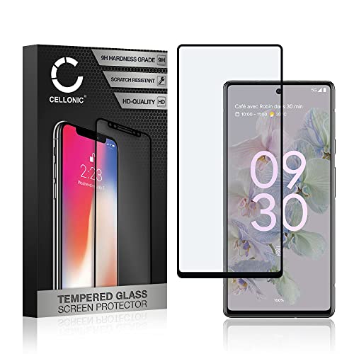 CELLONIC 9H Display Schutzglas kompatibel mit Google Pixel 6A Handyglas 3D Case-Friendly Screen Protector Glass - Handy Schutzfolie Displayschutz Glas Folie von CELLONIC