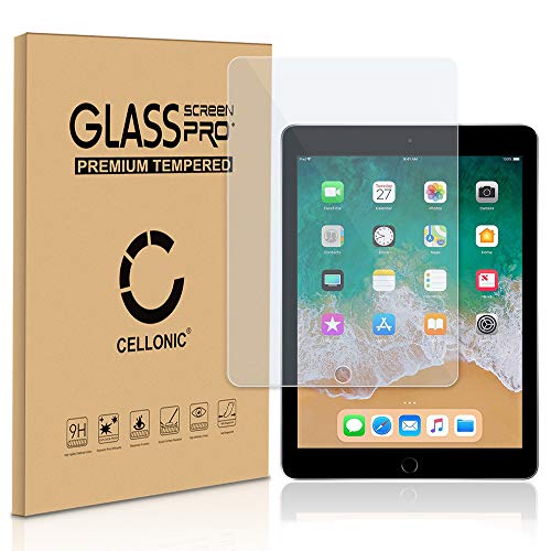 CELLONIC 9H Display Schutzglas kompatibel mit iPad Air 2 / iPad Pro 9.7" / iPad 5 / iPad 6 Displayglas 2.5D, Full Glue Screen Protector Glass Transparent, Tablet Schutzfolie Displayschutz Glas Folie von CELLONIC