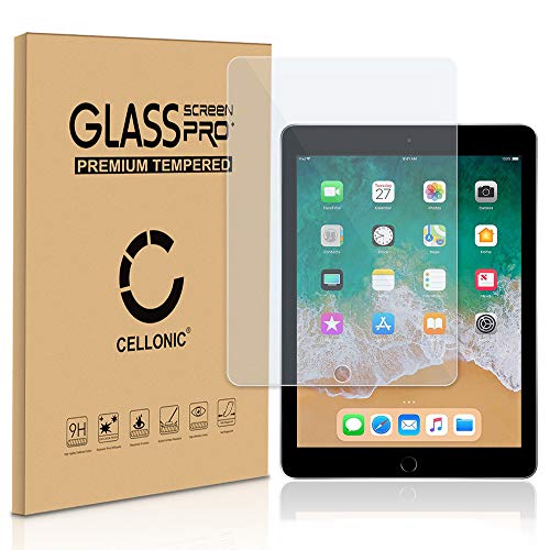 CELLONIC® 9H Display Schutzglas kompatibel mit iPad Air 2 / iPad Pro 9.7" / iPad 5 / iPad 6 Displayglas 2.5D, Full Glue Screen Protector Glass Transparent, Tablet Schutzfolie Displayschutz Glas Folie von CELLONIC