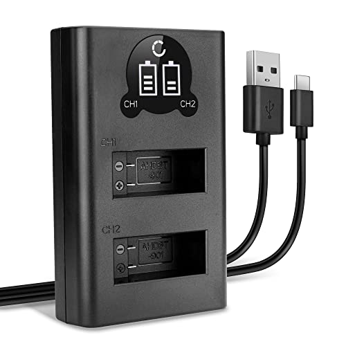 CELLONIC AHDBT-901 Dual Schnellladegerät kompatibel mit GoPro Hero 9, Hero 10, Hero 11 Akkuladegerät Ladekabel Dual Ladegerät von CELLONIC
