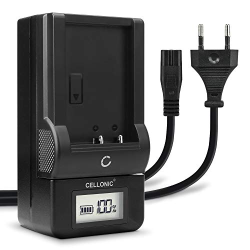 CELLONIC® BC-21 Ladegerät für BP-21 kompatibel mit Sigma SD14 / SD15 / SD1, SD1 Merril Ladestation mit Display, Ladekabel, Akkuladegerät Charger, Auflader von CELLONIC