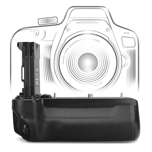 CELLONIC Batteriegriff BG-R10 kompatibel mit Canon EOS R5, EOS R6, EOS R6 Mark II Akkugriff für LP-E6N, LP-E6NH Battery Grip - Kamera Hochformatgriff, Multifunktions Handgriff, Vertical Grip von CELLONIC