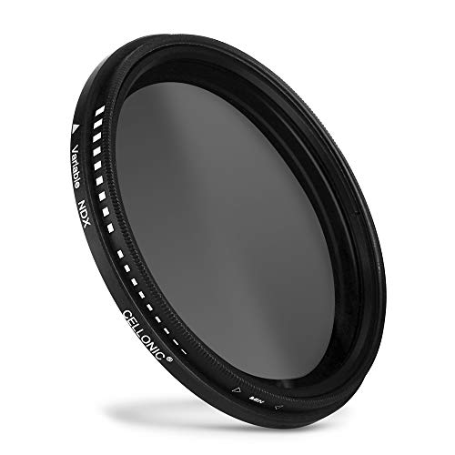 CELLONIC® Einstellbarer Neutraldichte Filter ND2-400 kompatibel mit Olympus M.Zuiko Ø 37mm Graufilter, Langzeitbelichtung von CELLONIC