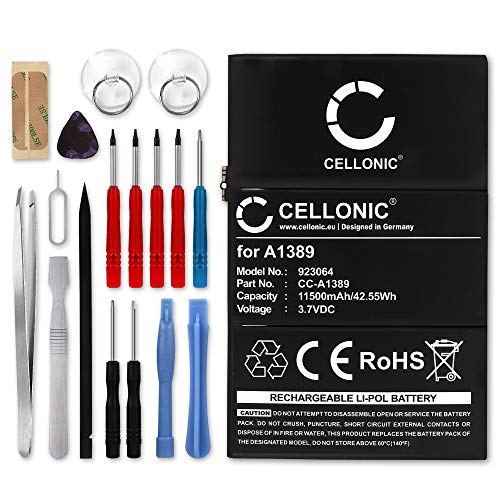 CELLONIC® Ersatz Akku A1389 für Apple iPad 3/4 11500mAh + Werkzeug-Set Ersatzakku für Tablet PC Batterie Tabletakku, Battery von CELLONIC