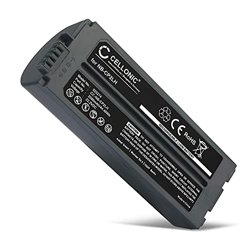 CELLONIC, Akku für Etikettendrucker kompatibel mit Canon Selphy CP1300, NB-CP2L, NB-CP2LH, CP1200 (22.2V, 2000mAh) von CELLONIC