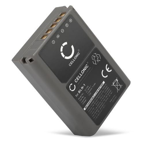 CELLONIC, Akku für Kamera kompatibel mit Olympus BLN-1, OM-D E-M1, E-M5 Mark II, Pen‑F (7.4V, 1140mAh) von CELLONIC