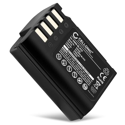 CELLONIC, Akku für Kamera kompatibel mit Panasonic DMW-BLK22, Lumix DC-S5 II, G9, IIX (7.4V, 2250mAh) von CELLONIC