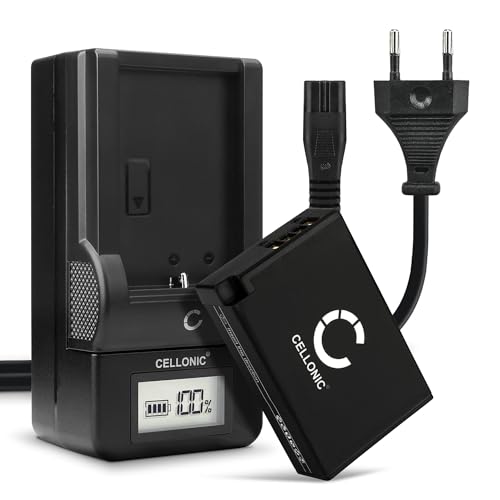 CELLONIC, Akku für Kamera kompatibel mit Canon EOS LP-E17, 250D, R50, R100, 750D, R10, R8 (7.4V, 950mAh) + Ladegerät von CELLONIC